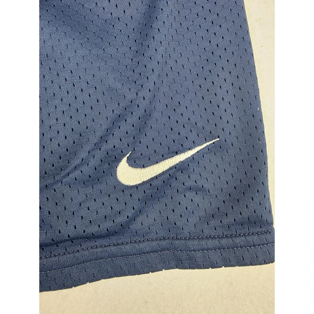 Nike Vintage Mesh Shorts Mens Large XL Blue Swoosh Gym Basketball 90s No Pockets
